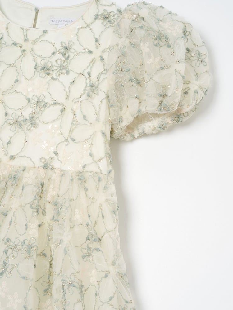 Angel & Rocket Green Eva Embellished Tulle Dress - Image 7 of 7