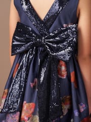 Angel & Rocket Blue Sequin Bow Claudia Dress - Image 3 of 6
