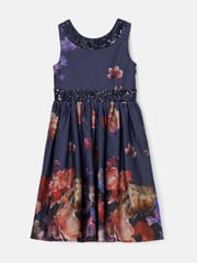 Angel & Rocket Blue Sequin Bow Claudia Dress - Image 4 of 6