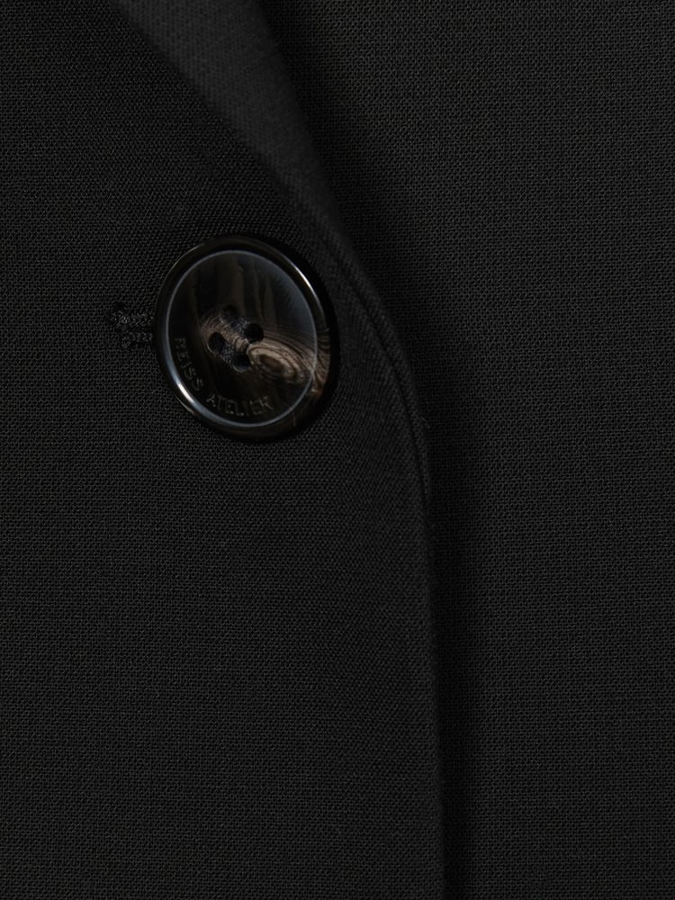 Reiss Black Louise Atelier Cropped Blazer - Image 6 of 6