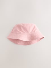 Ecru/Pink Bucket Hats 2 Pack (3mths-16yrs) - Image 2 of 5