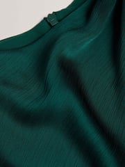Ted Baker Green Rimini Draped Neck Detail Midi Dress - Image 6 of 6