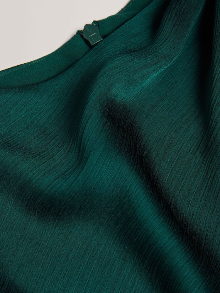 Ted Baker Green Rimini Draped Neck Detail Midi Dress - Image 6 of 6