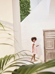Pink Floral Tiered Mesh Skirt Dress (3-12yrs) - Image 6 of 7