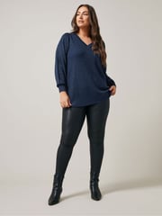 Evans V-Neck Chevron Jumper - Image 2 of 5