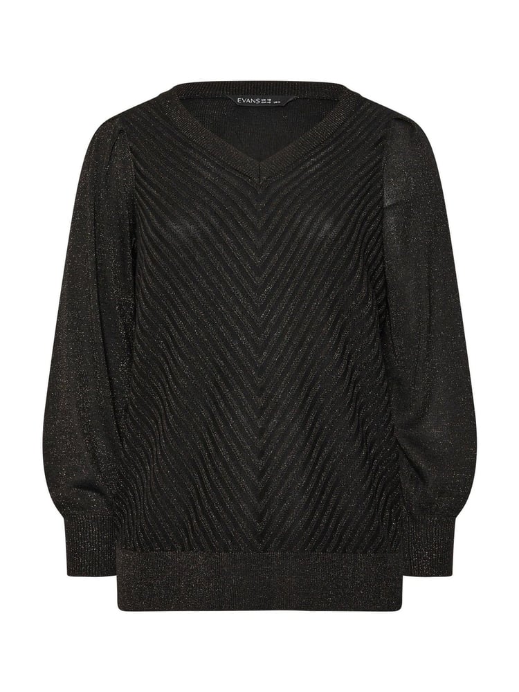 Evans V-Neck Chevron Jumper - Image 5 of 5
