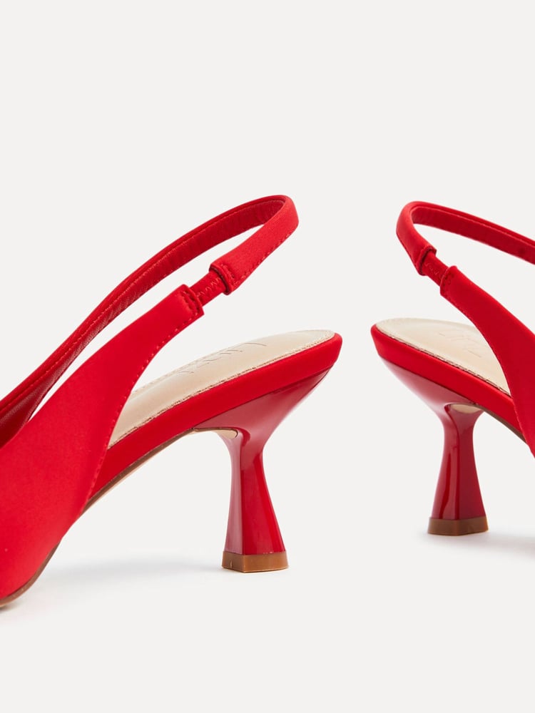 Linzi Red Presley Stiletto Pointed Court Heels - Image 5 of 5