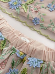 Multi Embroidered Occasion Top And Skirt Co-ord Set (3-16yrs) - Image 8 of 9