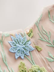 Multi Embroidered Occasion Top And Skirt Co-ord Set (3-16yrs) - Image 9 of 9