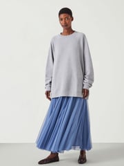 Hush Blue Millie Godet Skirt - Image 1 of 5
