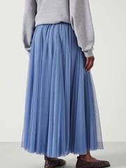 Hush Blue Millie Godet Skirt - Image 3 of 5