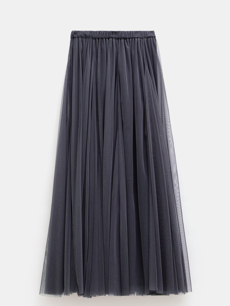 Hush Grey Millie Godet Skirt - Image 5 of 5