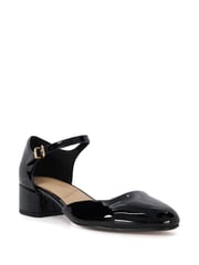 Dune London Black Dominos Two Part Low Court Shoes - Image 1 of 5