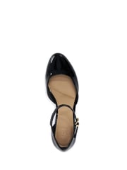 Dune London Black Dominos Two Part Low Court Shoes - Image 4 of 5