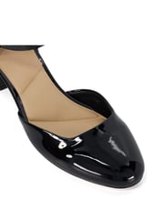 Dune London Black Dominos Two Part Low Court Shoes - Image 5 of 5