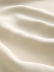 Stone Ruched Drape Gold Hardware Midi Dress - Image 6 of 7
