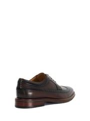Dune London Brown Steeles Burnished Brogue Shoes - Image 4 of 6