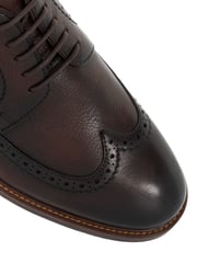 Dune London Brown Steeles Burnished Brogue Shoes - Image 6 of 6