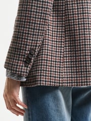 GANT Cream Regular Houndstooth Blazer - Image 5 of 7