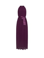 Long Tall Sally Purple Halterneck Pleated Dress - Image 5 of 5