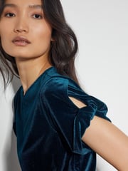 Monsoon Blue Viv Velvet T-Shirt - Image 4 of 4