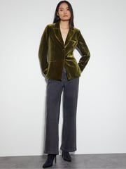 Monsoon Green Velvet Vicky Jacket - Image 2 of 5