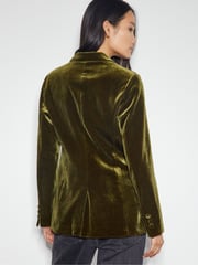 Monsoon Green Velvet Vicky Jacket - Image 3 of 5