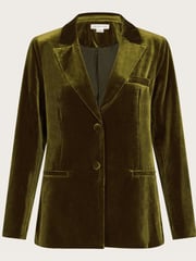 Monsoon Green Velvet Vicky Jacket - Image 5 of 5