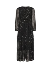 M&Co Black Metallic V-Neck Midaxi Dress - Image 5 of 5