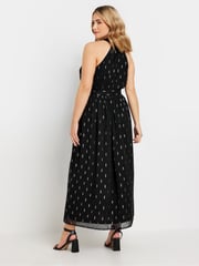 M&Co Black Metallic Choker Maxi Dress - Image 2 of 5