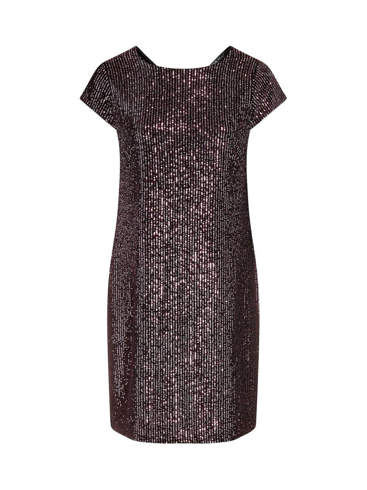 Yours Curve Pink Sequin Flute Sleeve Top - Image 5 of 5