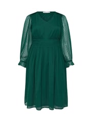 Yours Curve Green London Dobby Shirred Waist Dress - Image 5 of 5