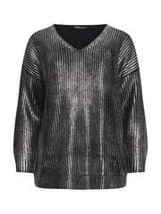 Yours Curve Black Foil Knit Jumper - Image 6 of 6