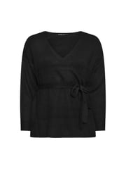 Yours Curve Black Wrap Jumper - Image 5 of 5