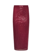 PixieGirl Petite Red Sequin Maxi Skirt - Image 5 of 5