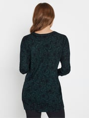 M&Co Blue Lace Print Tunic Jumper - Image 3 of 5