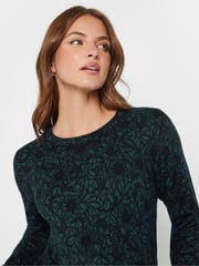 M&Co Blue Lace Print Tunic Jumper - Image 4 of 5