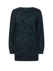 M&Co Blue Lace Print Tunic Jumper - Image 5 of 5