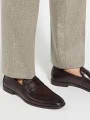 Dune London Brown Sylas Flex Sole Loafers - Image 1 of 6