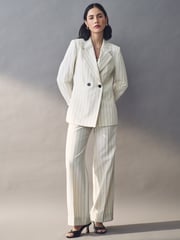 Emme Marella Agra White Jacket and Trousers Set - Image 1 of 5