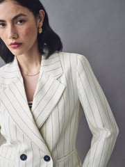 Emme Marella Agra White Jacket and Trousers Set - Image 5 of 5
