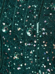 Adrianna Papell Green Bead Cocktail Dress - Image 7 of 7