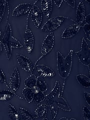 Adrianna Papell Bead Long Dress With Godets - Image 7 of 7