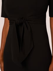 Adrianna Papell Crepe Tie Front Midi Dress - Image 4 of 7