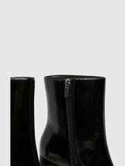 Schuh Becca Square Toe Heeled Black Boots - Image 3 of 4
