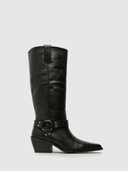 Schuh Dilara Lederstiefel Schwarz - Bild 1 von 4