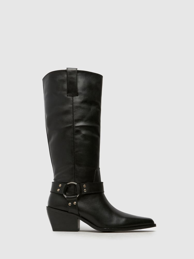 Schuh Dilara Lederstiefel Schwarz - Bild 1 von 4