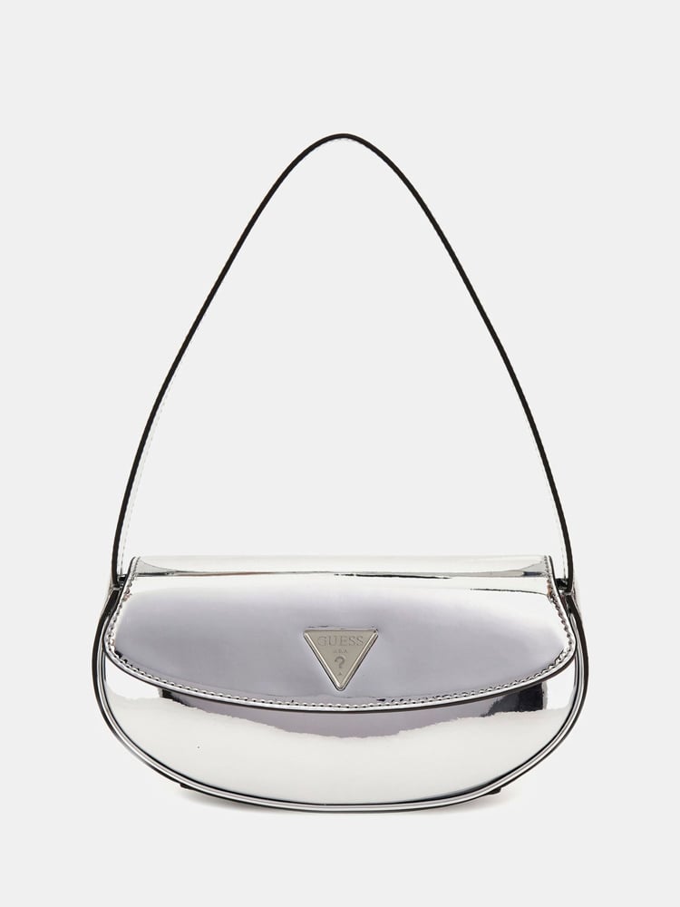 Guess Silver Arnela Flap Shoulder Bag - Image 1 of 3
