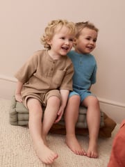 Multi Plain Short Pyjamas 3 Pack (9mths-10yrs) - Image 4 of 13