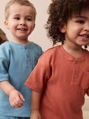 Multi Plain Short Pyjamas 3 Pack (9mths-10yrs) - Image 5 of 13